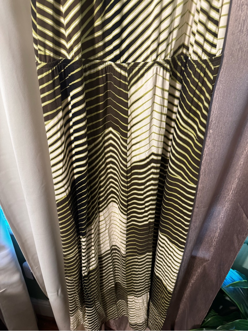 Cato Plus Size Women’s  Chevron Horizontal Striped Pattern Maxi Dress Size 22/24 - Picture 8 of 10